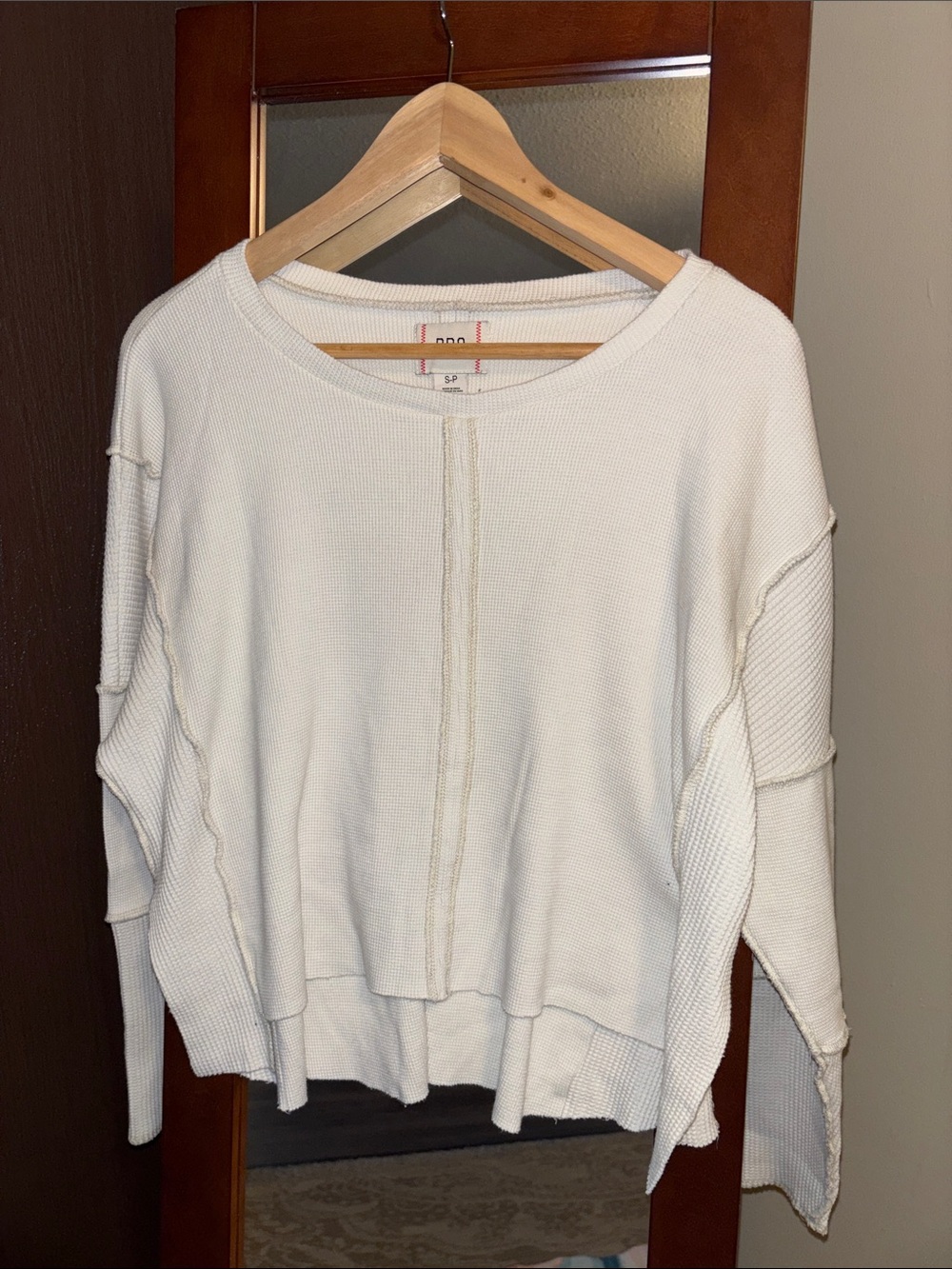 BDG White Oversized Long Sleeve Size Small
